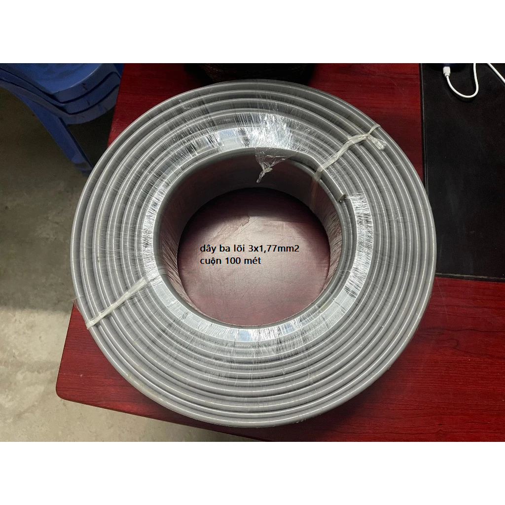 dây điện 3 lõi cứng 3x1,77mm2 cuộn 100 mét
